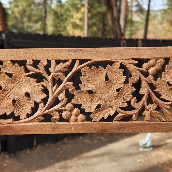 Wooden Carved Intricate Design Panel - Picture 1 of 5